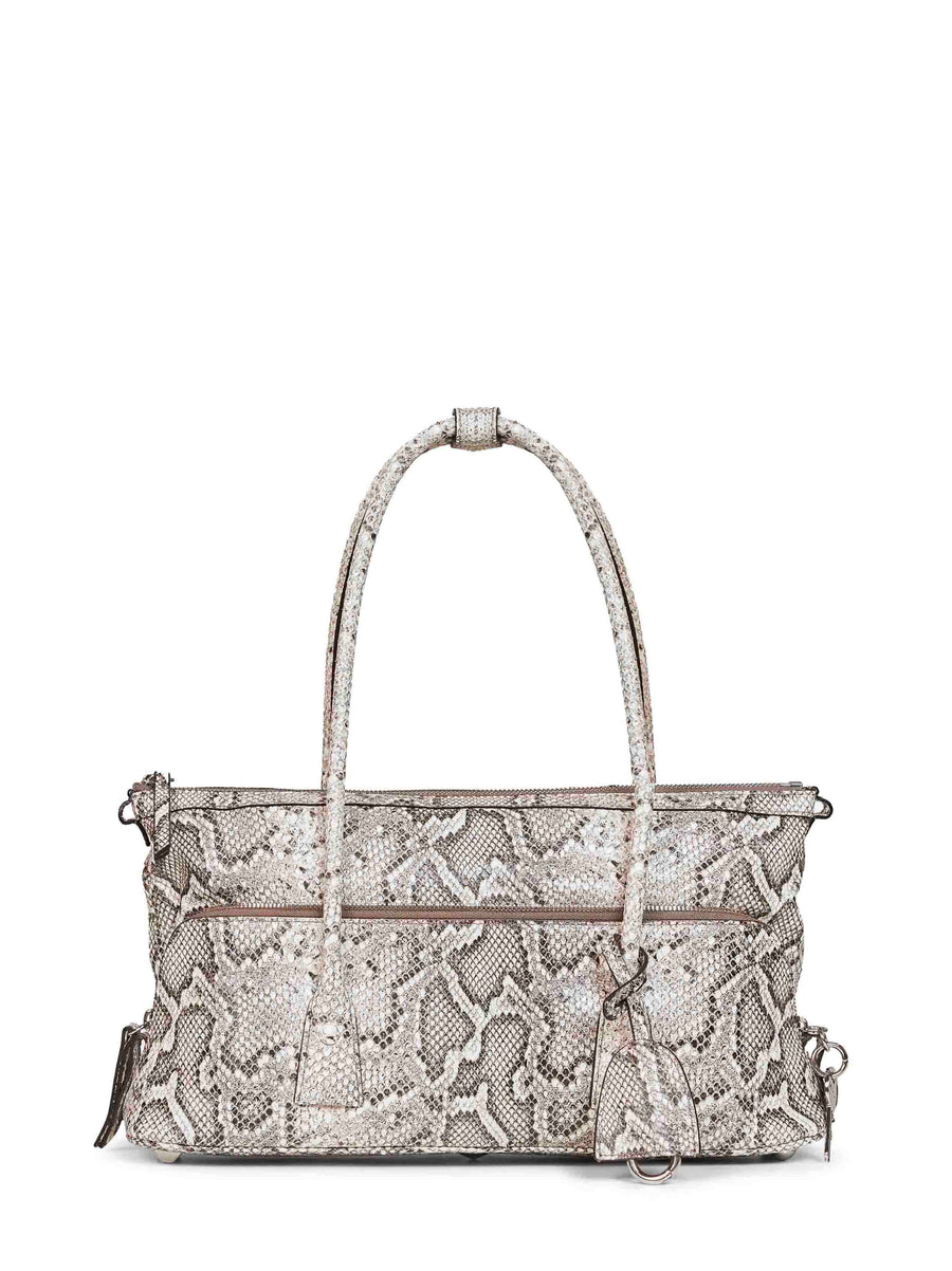 Shoulder Bag 5ac East-West Grey Goatskin Handbags