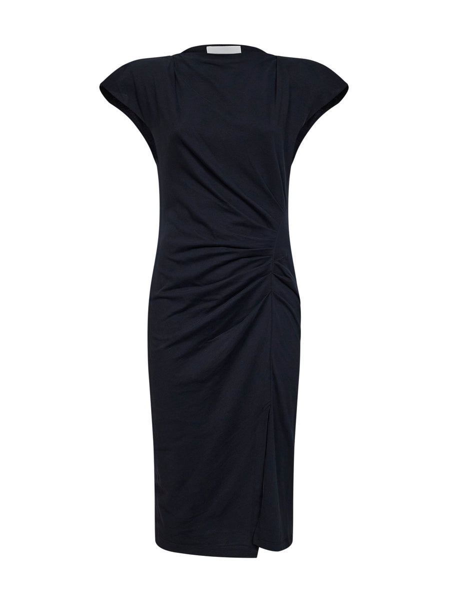 Midi Dress Nadeline Black Cotton