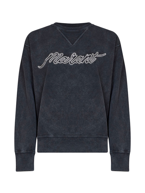 Sweatshirt Rise Faded Black Cotton Sweatshirts