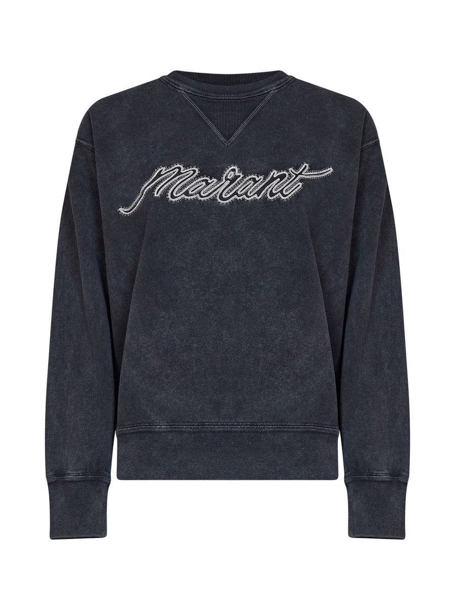 Sweatshirt Rise Faded Black Cotton Sweatshirts