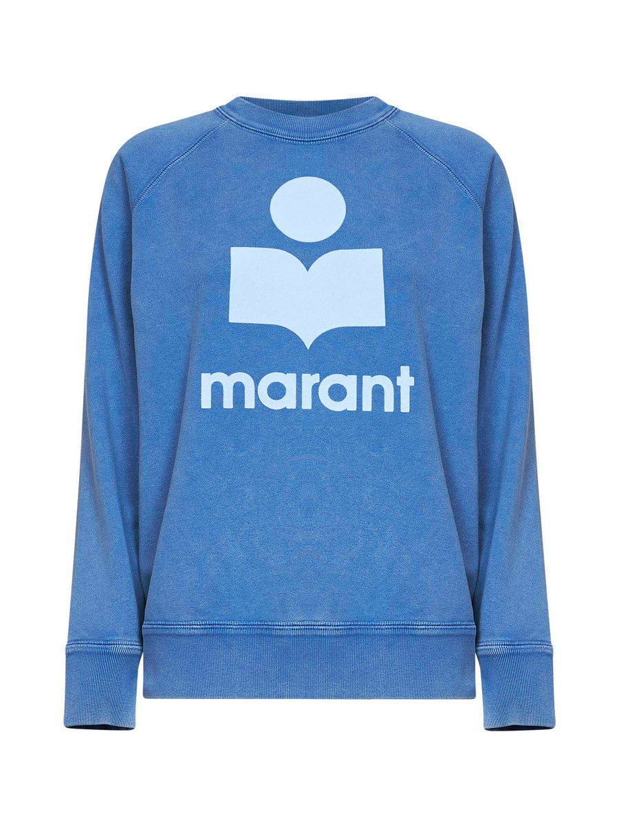 Sweatshirt Millyny Logo Light Blue Cotton Blend Sweatshirts