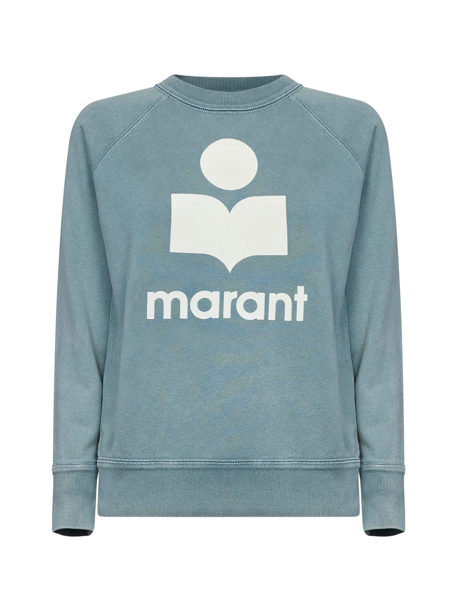 Sweatshirt Millyny Logo Sage Green Cotton Sweatshirts