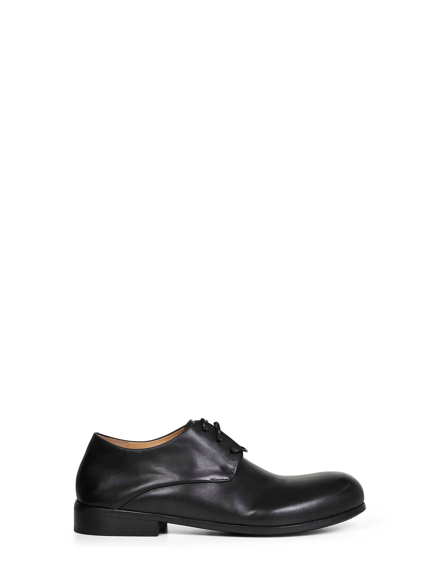 Derby Shoes Capozucca Black Leather Calf Lace-up