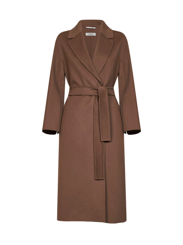 Midi Coat Esturia Brown Virgin Wool