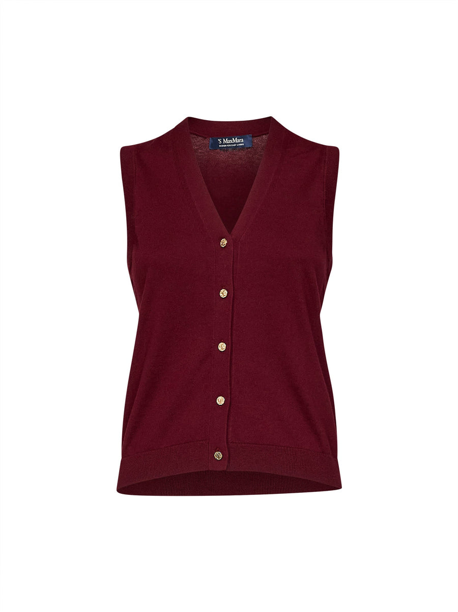 Knit Vest Smmsaggio Red Knitwear