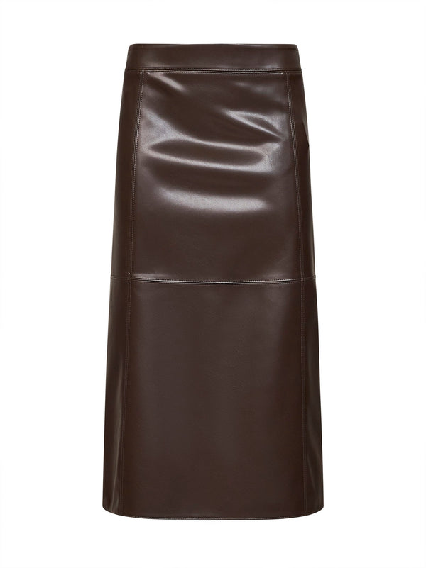 Midi Skirt Smmcrisma Dark Brown Polyester