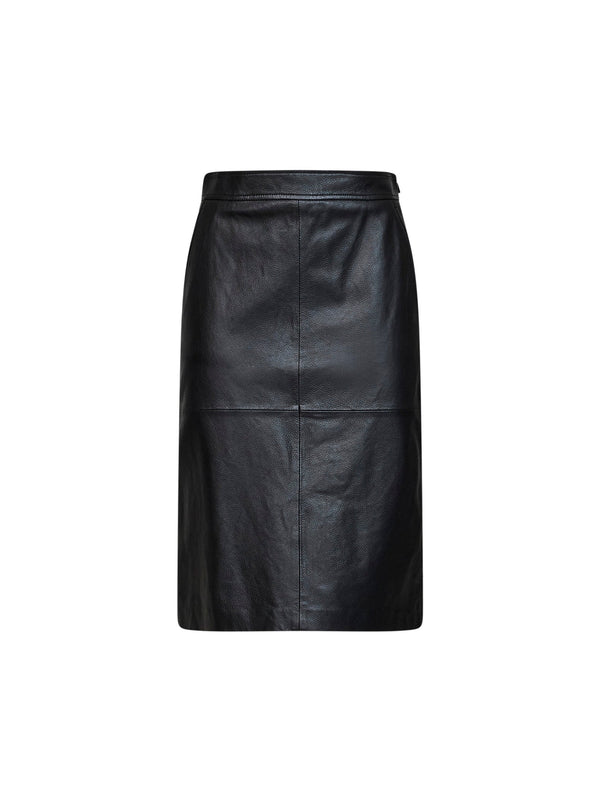 Pencil Skirt Msttimore Hammered Nappa Leather Black