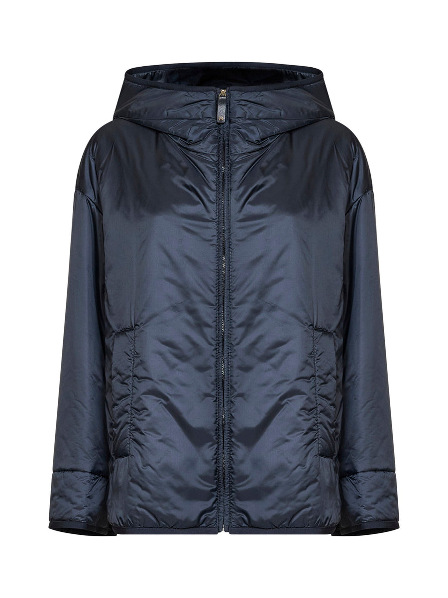 Hooded Puffer Jacket Midnight Blue Polyester