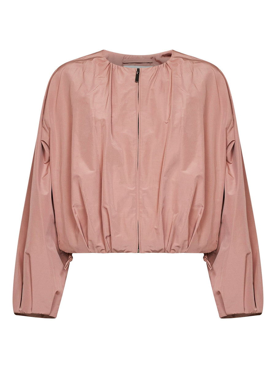 Cropped Jacket Wkdbutterfly Pink Taffeta Leather