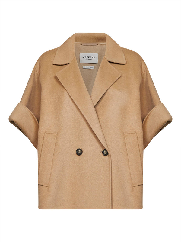 Short Coat Wkdneo Camel Wool Virgin