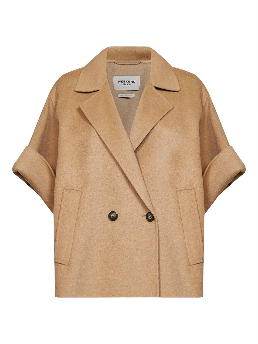 Short Coat Wkdneo Camel Wool Virgin