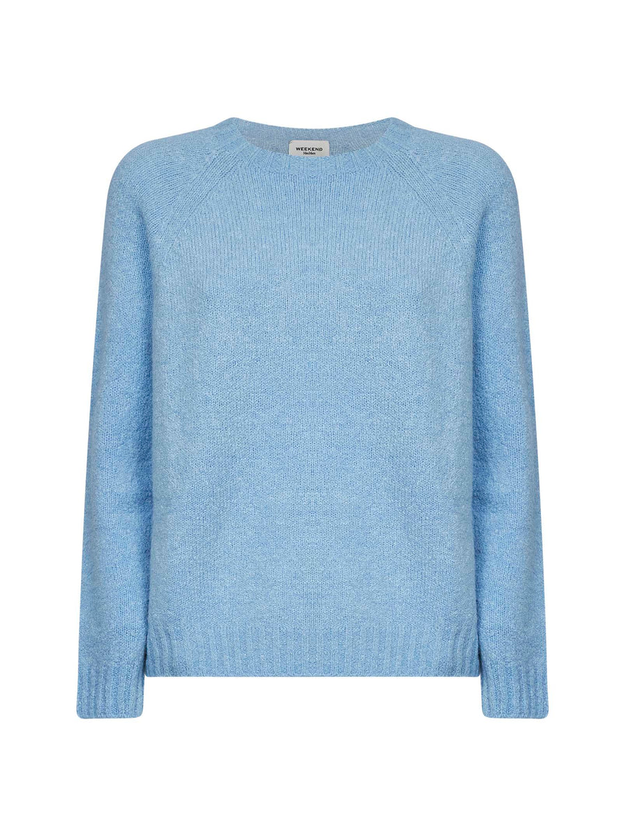 Sweater Light Blue Alpaca-Cotton