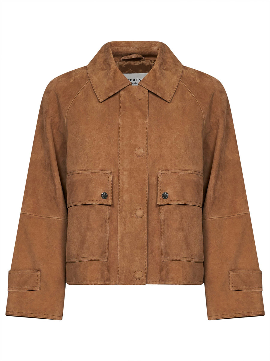 Jacket Wkdabito Hazelnut Suede Brown Leather