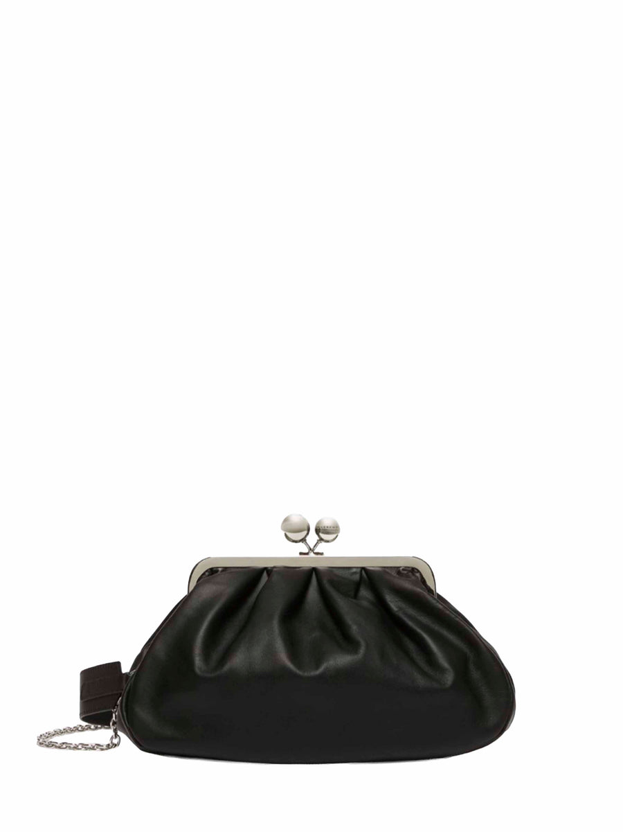 Clutch Bag Cubico Black Leather Handbags