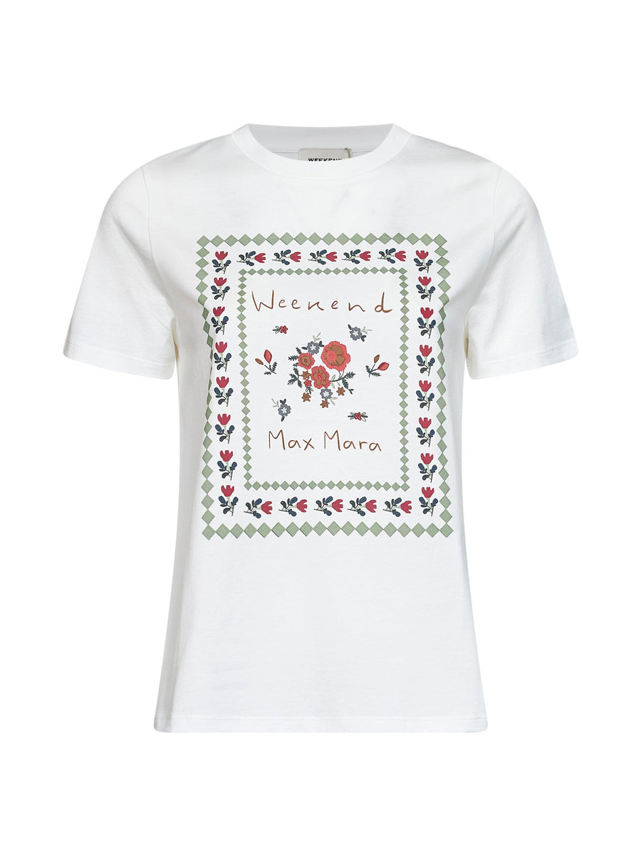 Printed T-Shirt Wkdedison White Cotton T-shirts & Jerseys