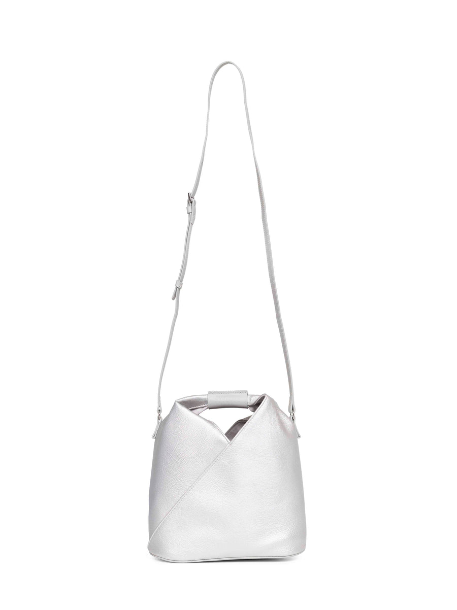 Crossbody Bag Silver Polyurethane Handbags