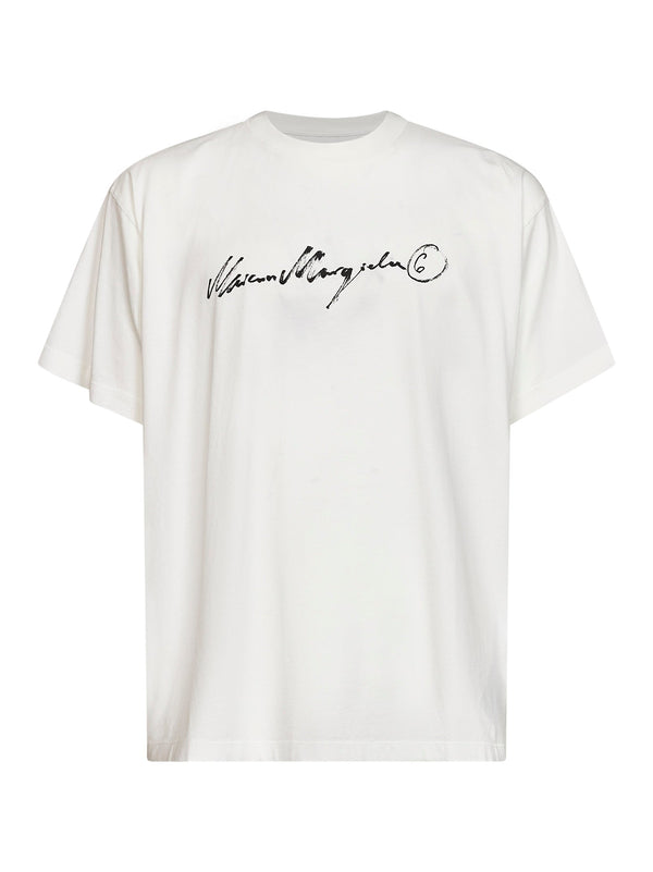 T-Shirt Overdyed Jersey White Cotton T-shirts