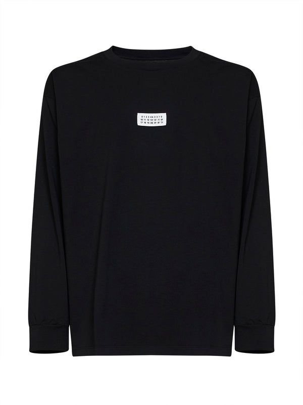 T-Shirt Numeric Black Cotton Knitwear