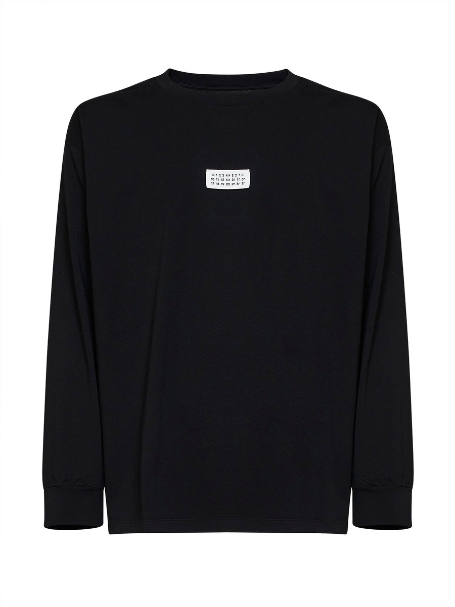 T-Shirt Numeric Black Cotton Knitwear