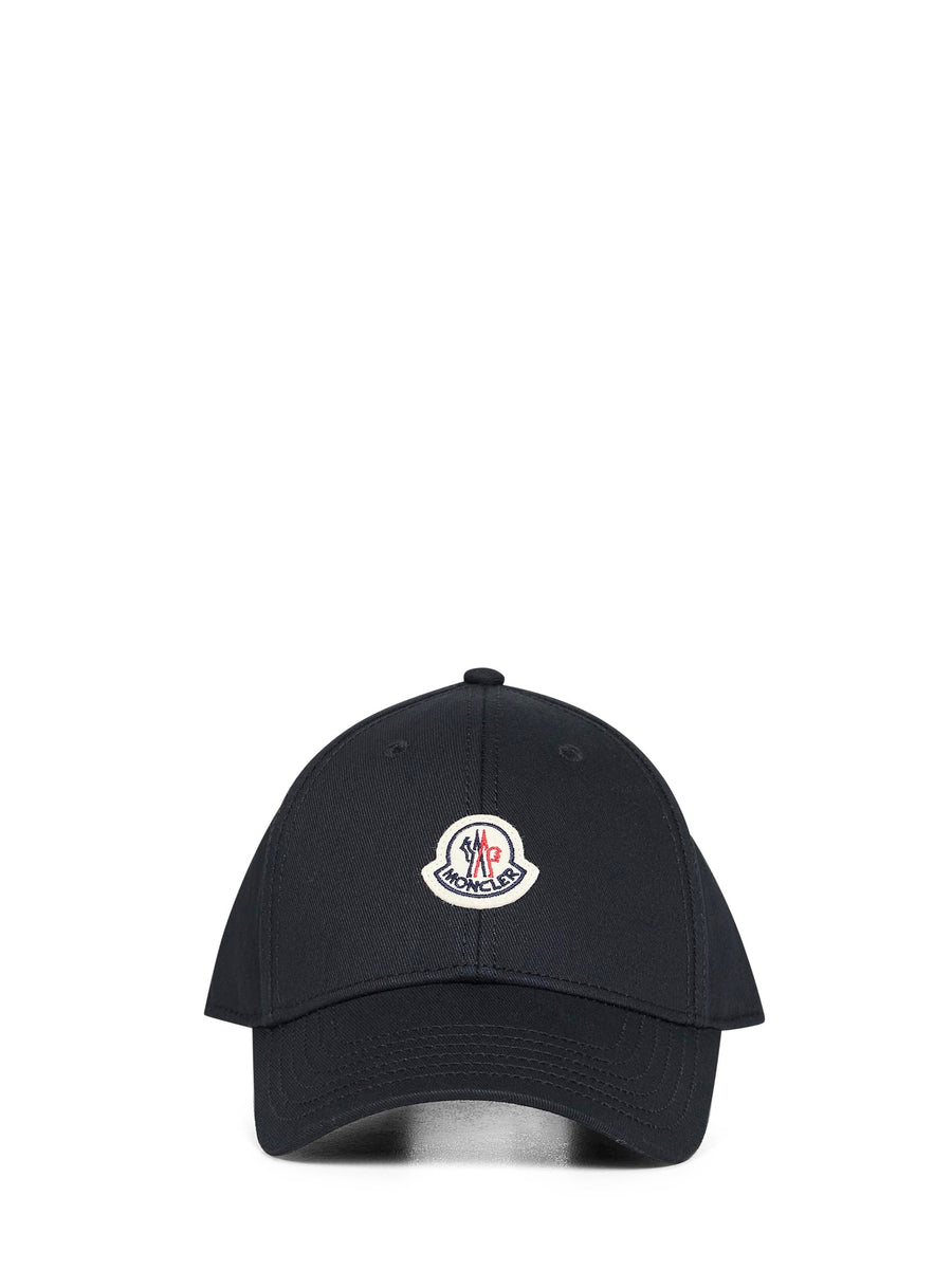 Baseball Cap Black Cotton Gabardine Hat