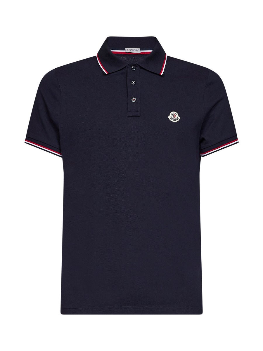 Polo Shirt Blue Cotton Piqué