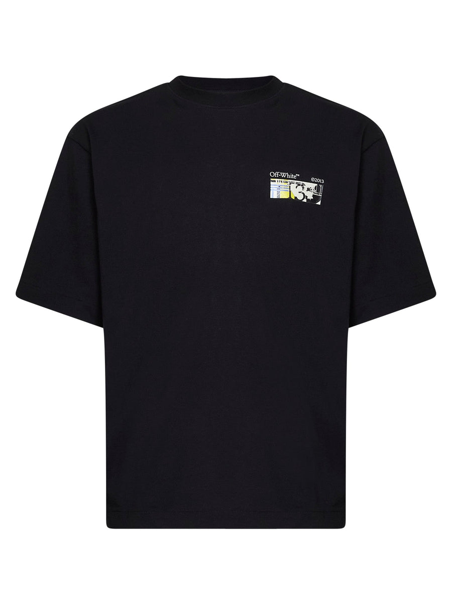 T-Shirt Industrial Arrow Skate Black Cotton T-shirts
