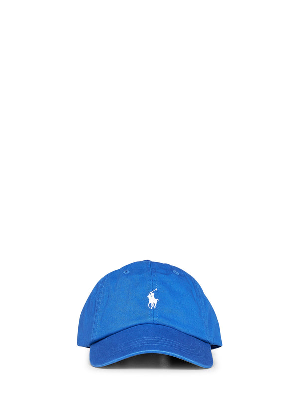 Baseball Cap Pony Embroidery Light Blue Hat