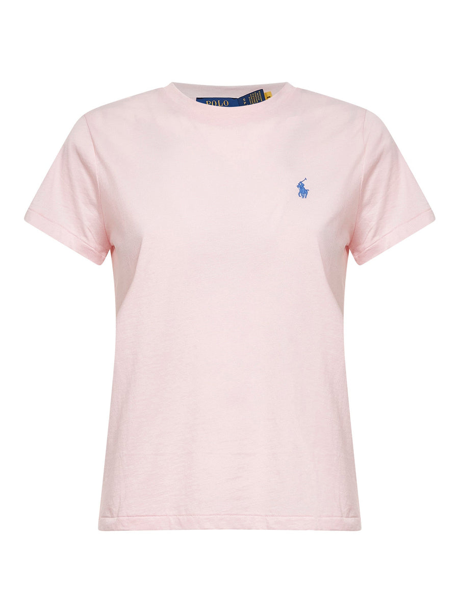 Classic-Fit Crewneck T-Shirt Pink Sand Cotton T-shirts & Jerseys