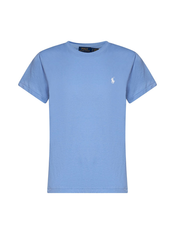 Crewneck T-Shirt Classic-Fit Light Blue Cotton T-shirts & Jerseys