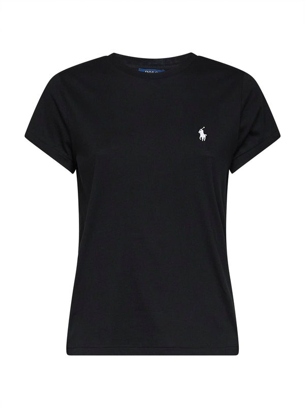 Crewneck T-Shirt Classic-Fit Black Cotton T-shirts & Jerseys