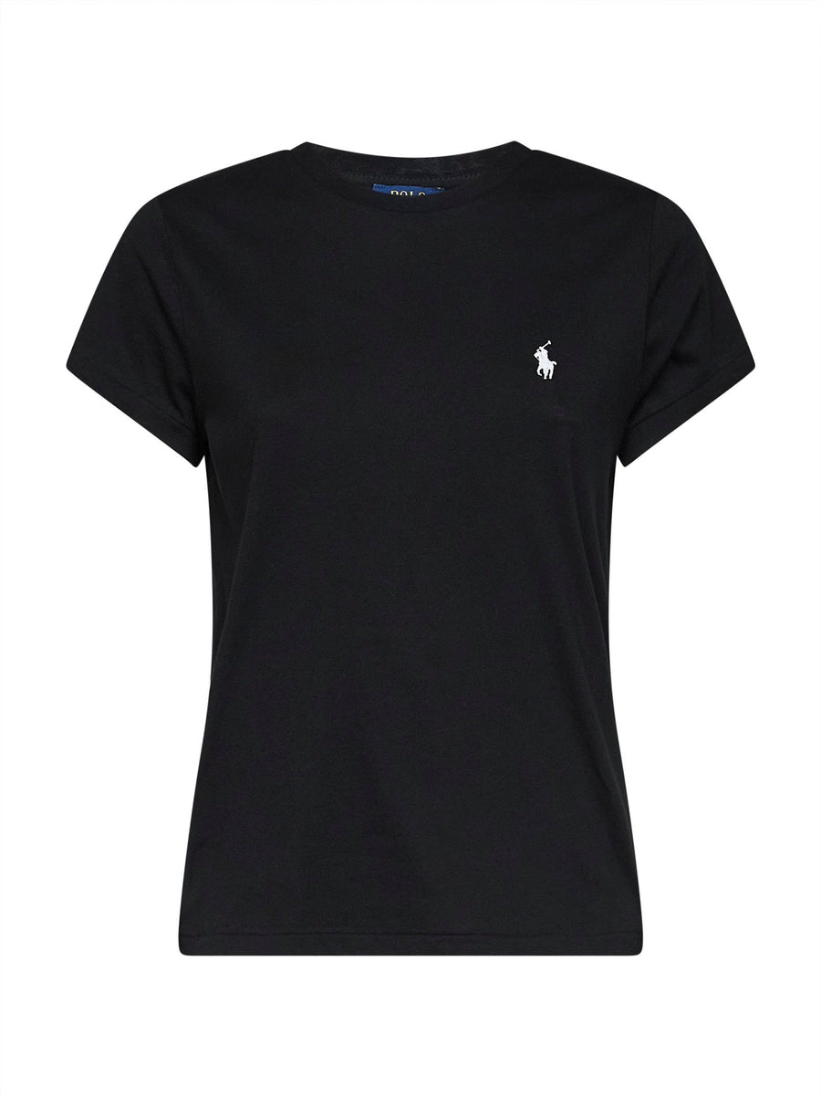 Crewneck T-Shirt Classic-Fit Black Cotton T-shirts & Jerseys