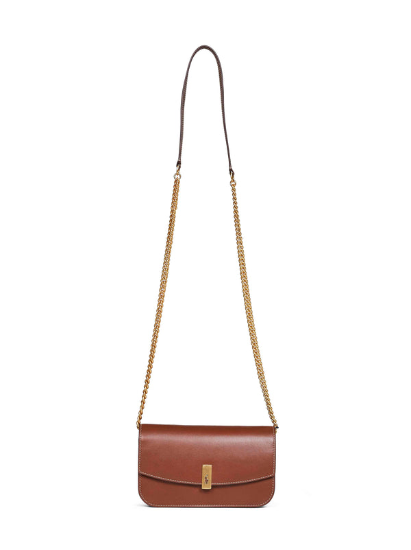 Wallet On Chain Tan Leather Brown Other Materials Handbags