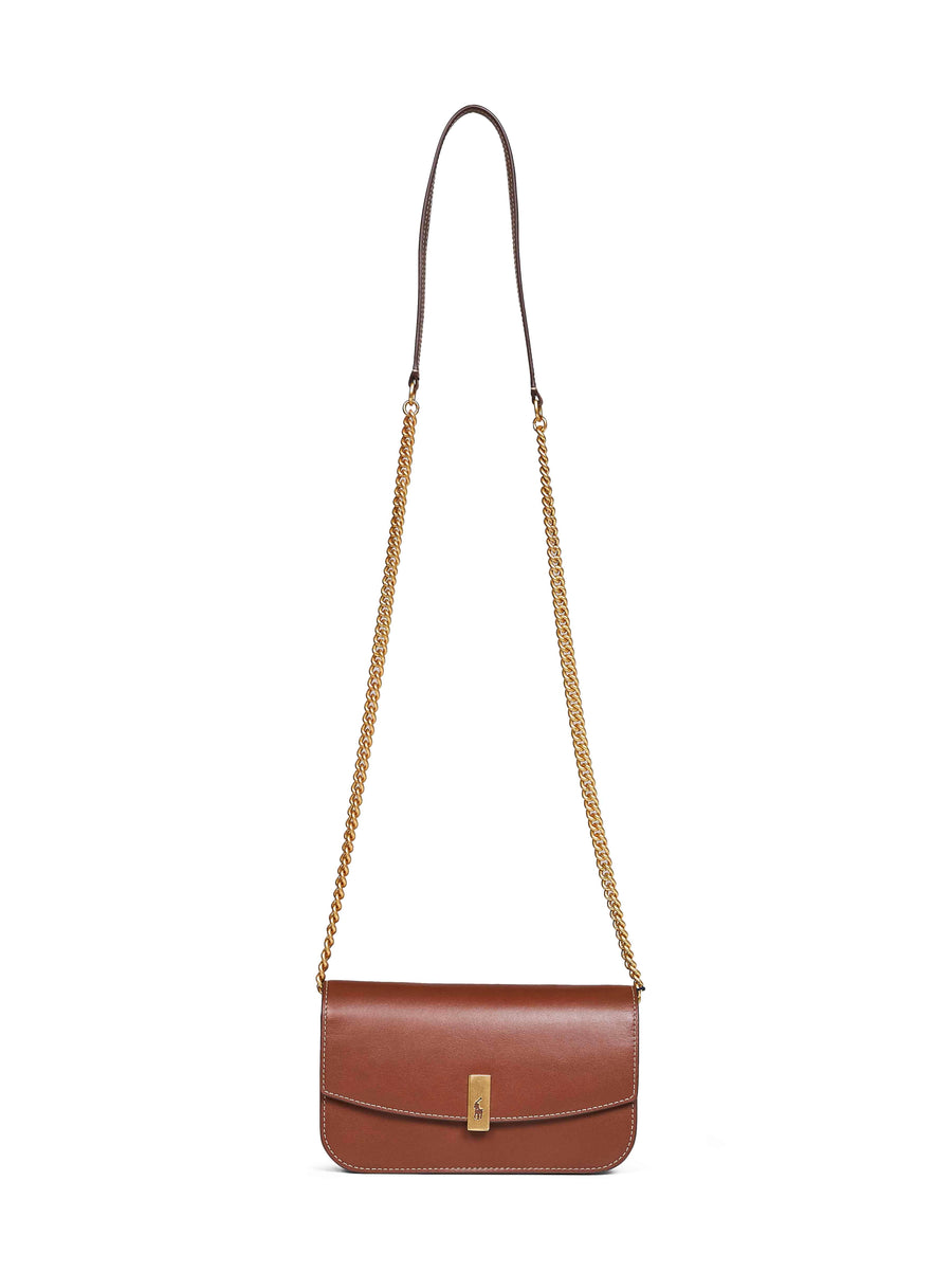Wallet On Chain Tan Leather Brown Other Materials Handbags