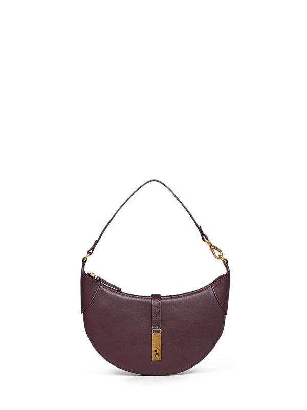 Mini Shoulder Bag Midnight Merlot Leather Burgundy Calf