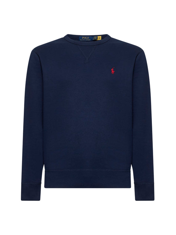 Sweatshirt Cotton-Blend Blue Sweatshirts