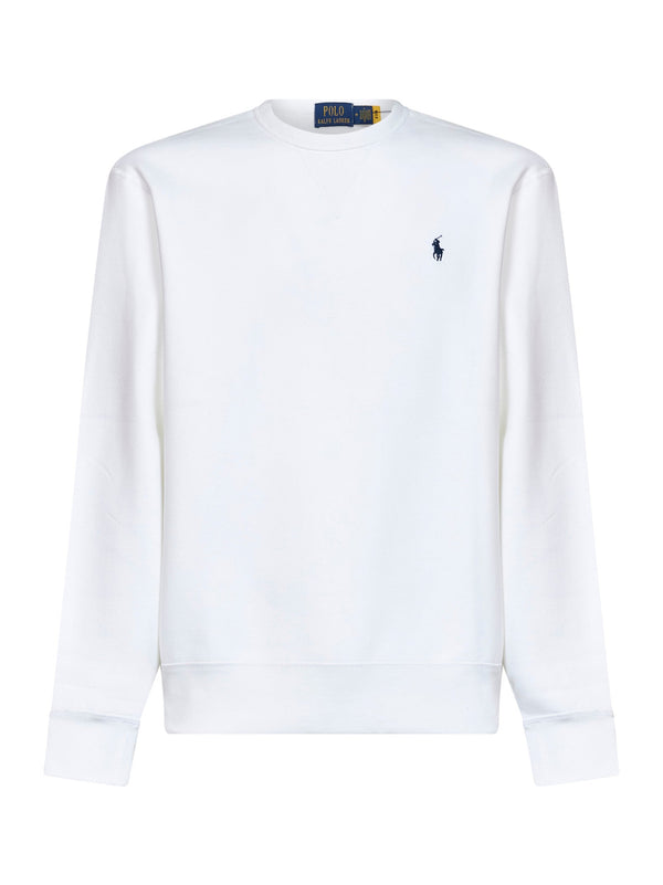 Sweatshirt White Cotton Blend Sweatshirts