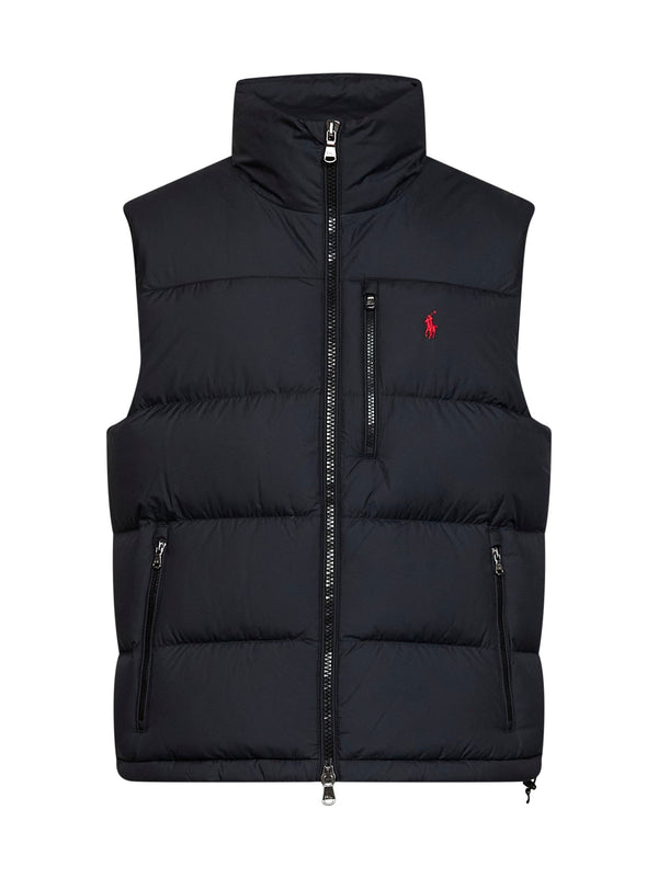 Padded Vest The Gorham Black Recycled Polyester & Down Jackets