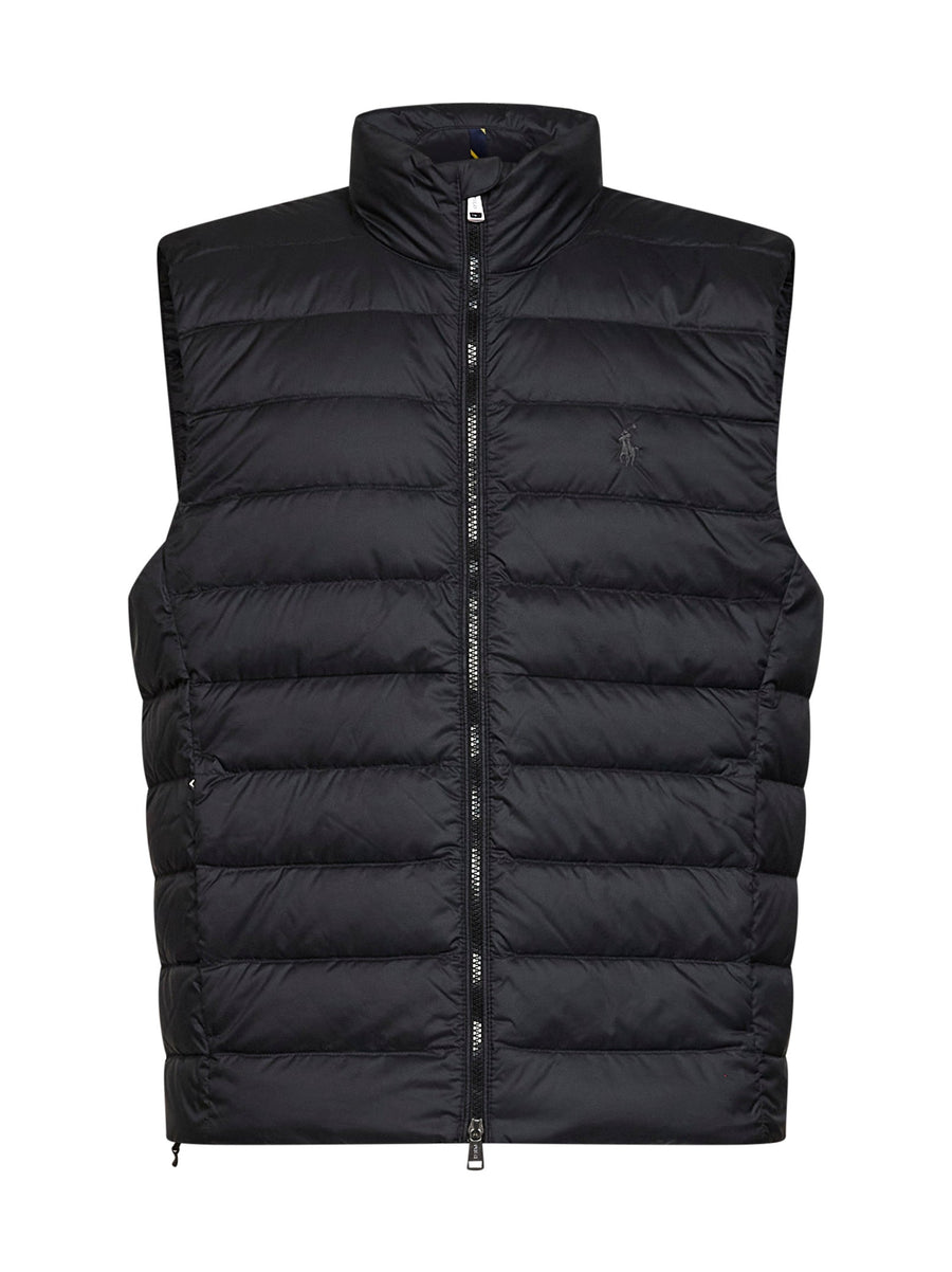 Packable Padded Vest The Colden Black Recycled Polyester & Down Jackets