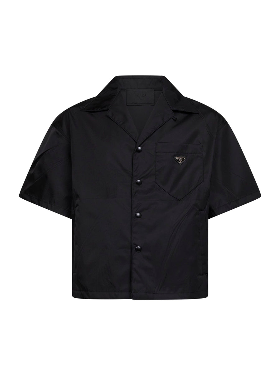 Short-Sleeved Re-Nylon Shirt Black Recycled Polyamide