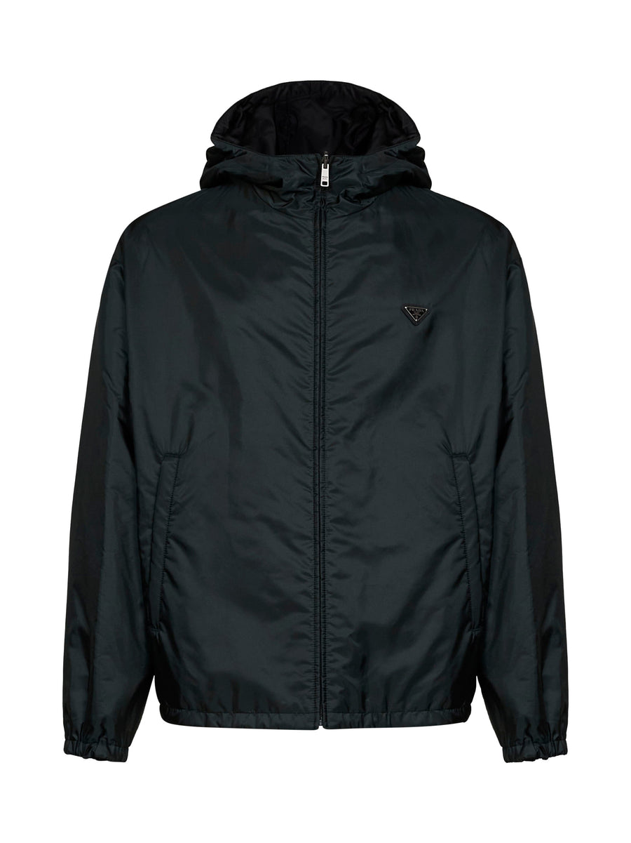 Jacket Re-Nylon Forest Green-Black Recycled Polyamide Bomber