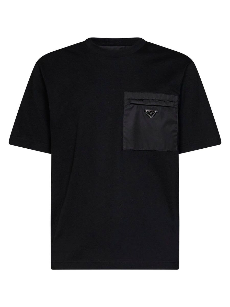 Crewneck T-Shirt Black Cotton T-shirts