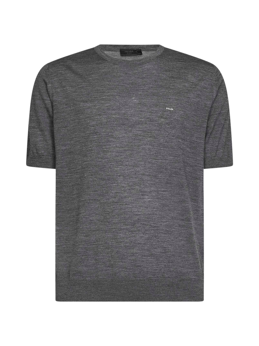 Crewneck Sweater Slate Grey Virgin Wool