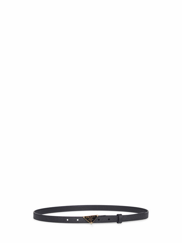 Leather Belt Saffiano Black Calf