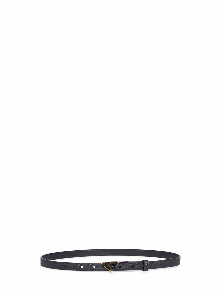 Leather Belt Saffiano Black Calf