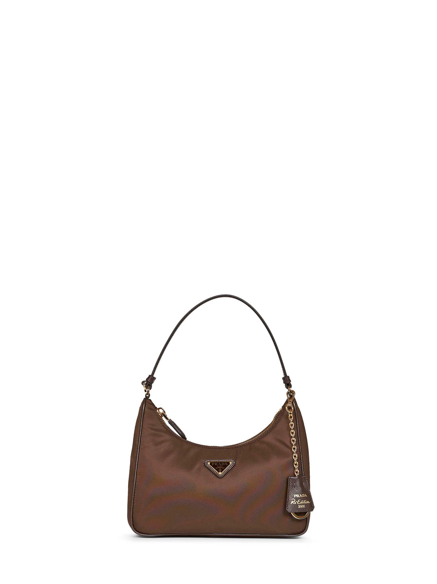 Mini Shoulder Bag Burnt Brown Recycled Polyamide