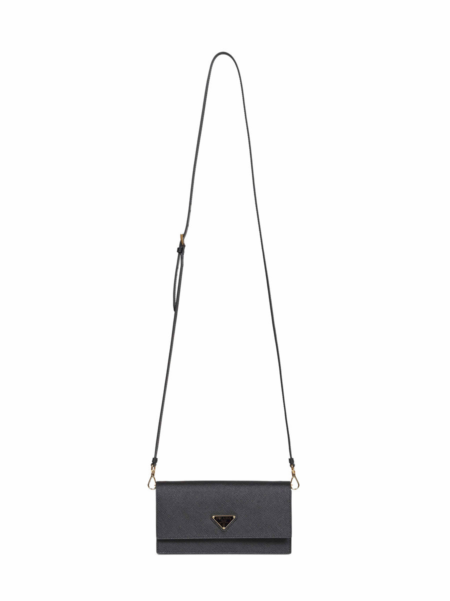 Mini Shoulder Bag Black Calf Leather