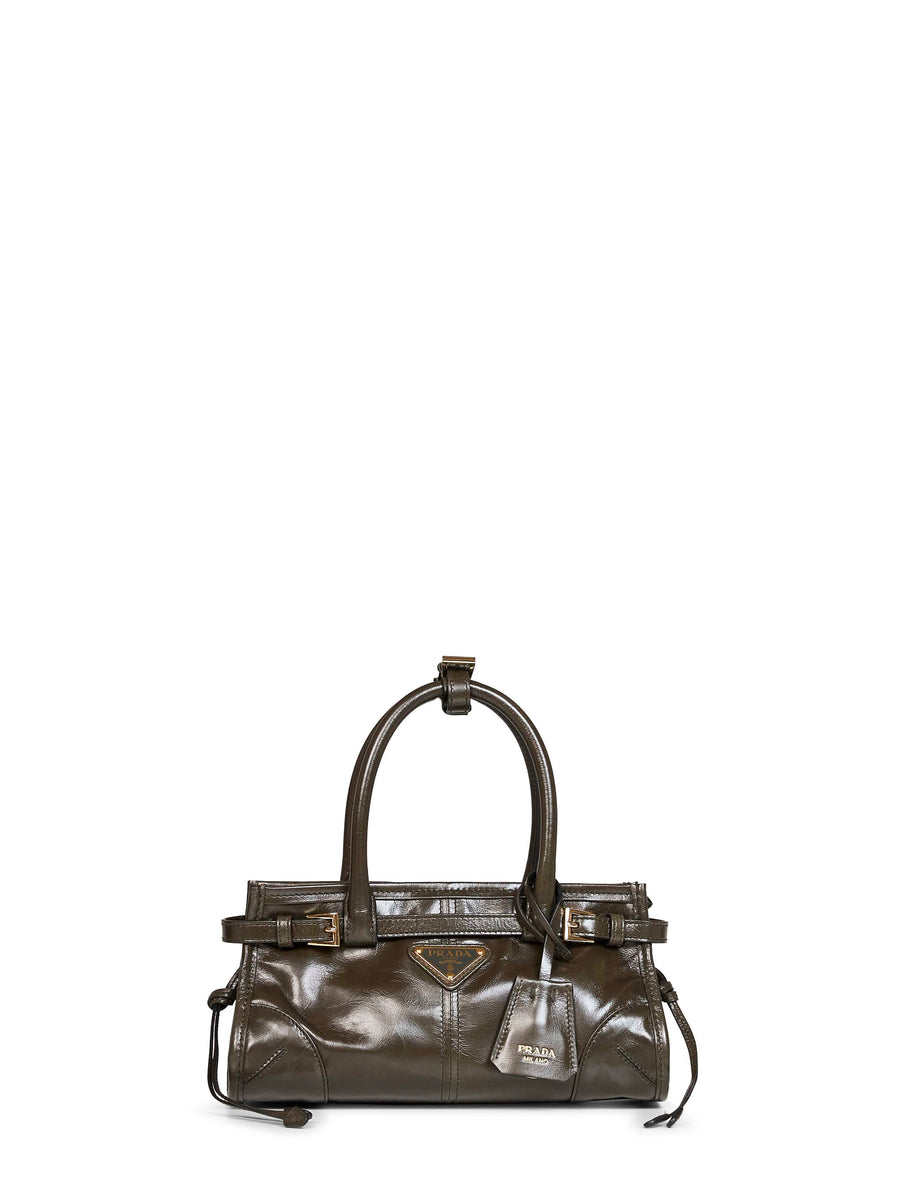 Mini Handbag Bonnie Forest Green Leather Calf Handbags