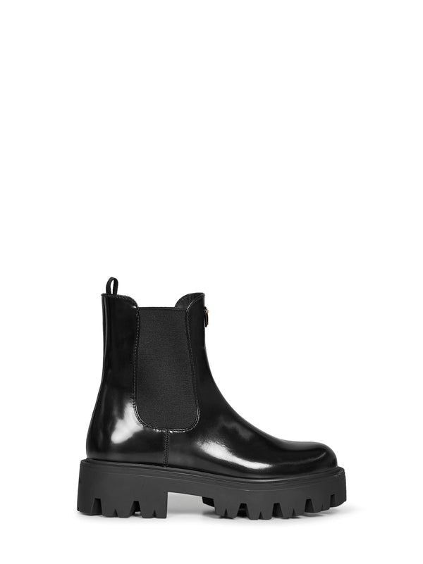 Ankle Boots Brushed Black Leather Calf