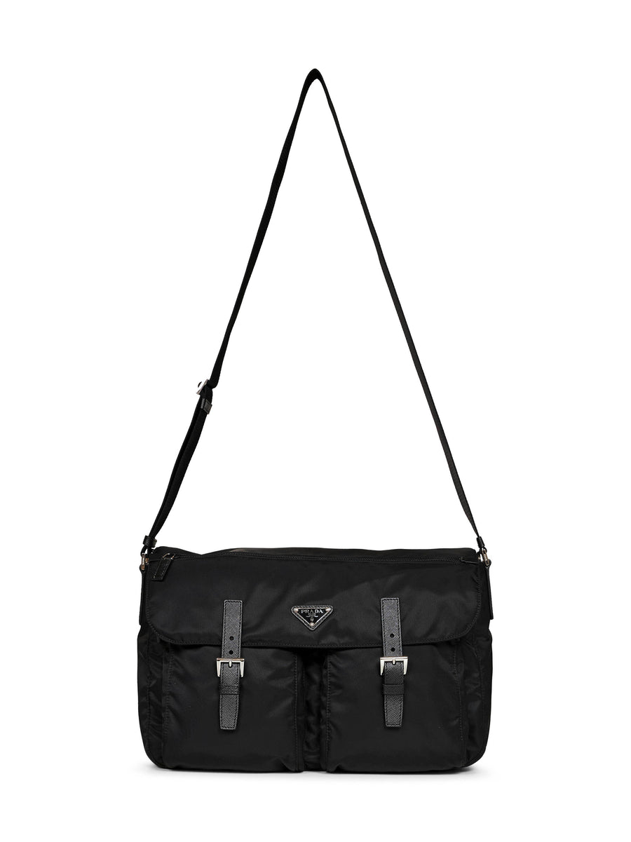 Crossbody Bag Black Recycled Polyamide Shoulder