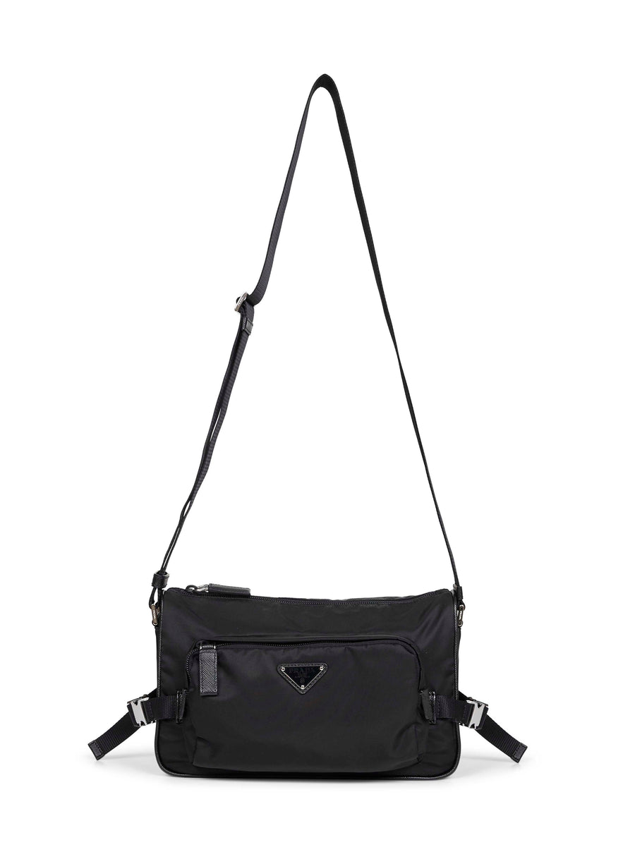 Crossbody Bag Re-Nylon Black Recycled Polyamide Shoulder
